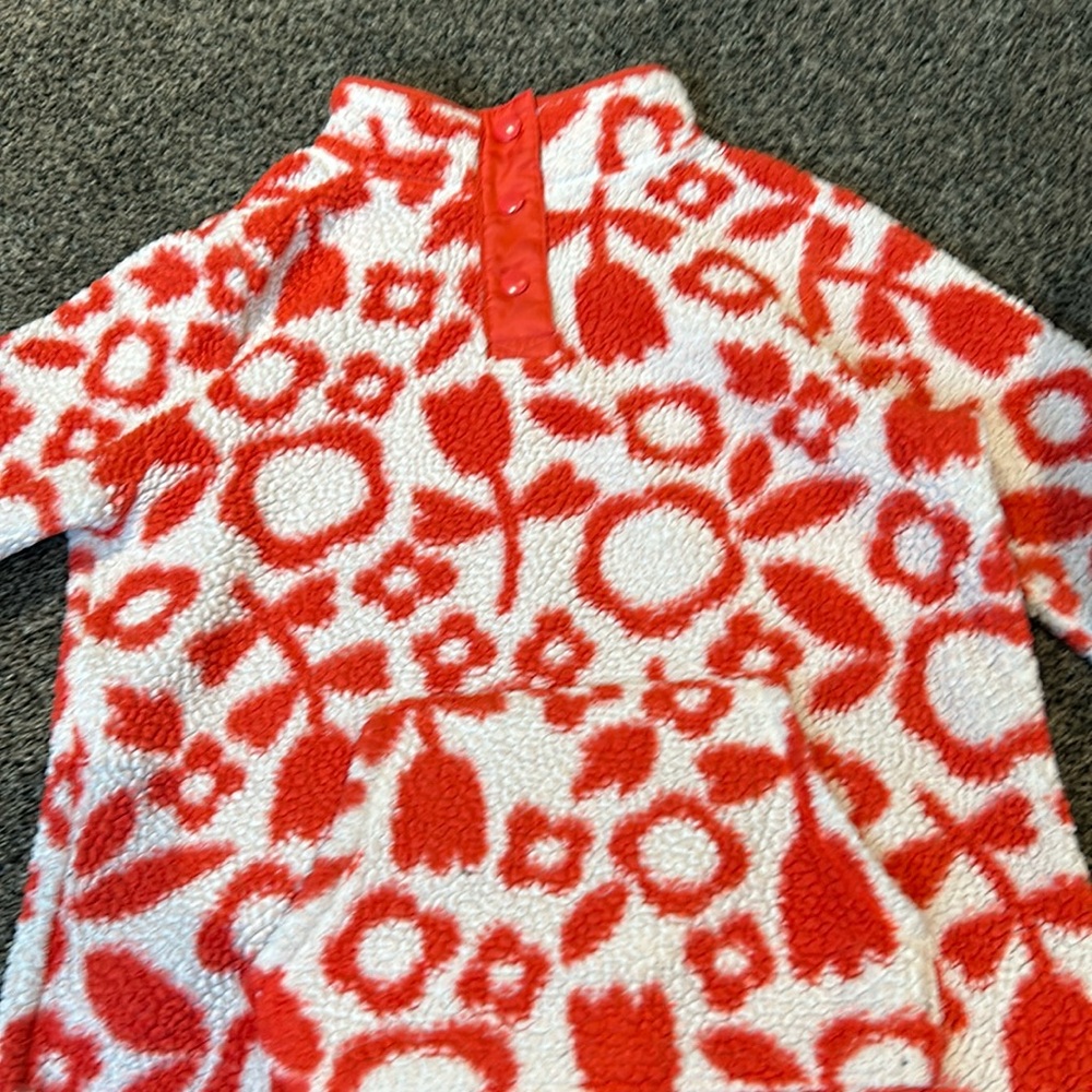 Pink white red rose Sherpa